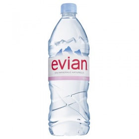 Evian / Эвиан 1 литр, без газа, пэт, 12шт. в уп.