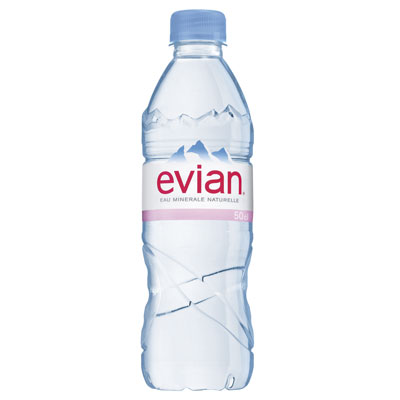 Evian / Эвиан 0.5 литра, без газа, пэт, 24шт. в уп.