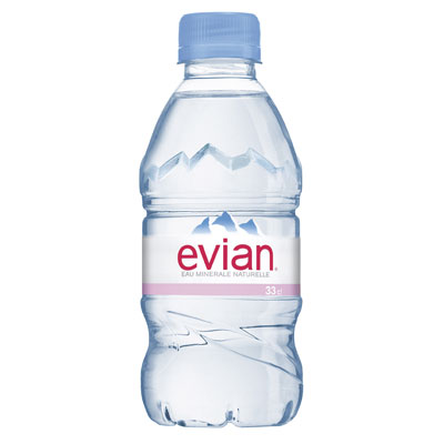 Evian / Эвиан 0.33 литра, без газа, пэт, 24шт. в уп.