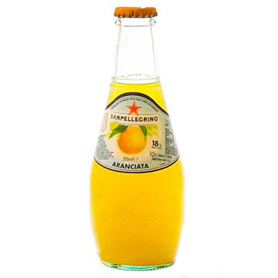 San Pellegrino / Сан Пеллегрино апельсин 0.2 литра, газ, стекло, 24шт. в уп.