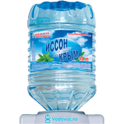 Вода Иссон Крым 19 литров в одноразовой таре