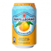 San Pellegrino / Сан Пеллегрино апельсин 0.33 литра, газ, ж/б, 24шт. в уп.