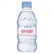 Evian / Эвиан 0.33 литра, без газа, пэт, 24шт. в уп.