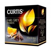 Чай Curtis черный листовой Earl Grey Passion 20 пирамидок