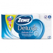 Туалетная бумага Zewa Deluxe белая 3 слоя (8шт)